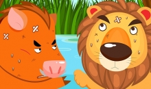 영어동화(4) The Lion And The Boar(사자와 멧돼지)