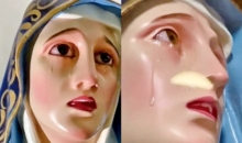 멕시코에서 발견된 눈물 흘리는 마리아상, 기적일까?