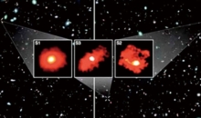 존재 자체가 불가능한 세 개의 붉은 거대 은하 발견