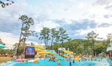 무더위 날리는 신앙촌 수영장 개장