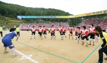 스마일 피구 중인 체육대회