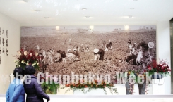 1958년 가을 소사신앙촌 농장의 수확 모습